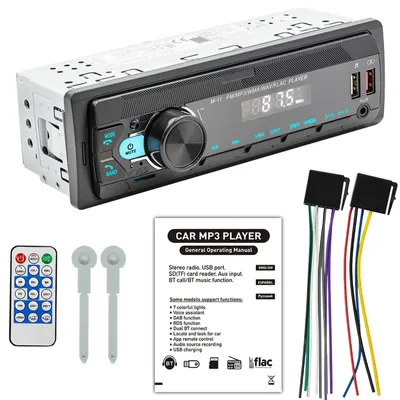 Obrázok produktu pre Autorádio 1 DIN s Bluetooth 5.0, FM tunerom, 2 USB portami, AUX vstupom, slotom na SD kartu a diaľkovým ovládaním