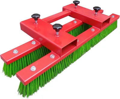 Produktbild von Staplerbesen Anbaugerät 100 cm Rot Stapler Kehrbesen Besen für Stapler Werkstatt oder Betrieb