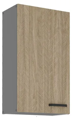 Produktbild von Küche SCANDI Hängeschrank 50 cm Fischgrät Küchenzeile Küchenblock Einbauküche