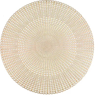 Produktbild von Tassenuntersetzer, Heißprägung, ausgehöhltes Design, rutschfest, wärmeisolierend, Kunststoff, für Esszimmer, Trinkbecher, Tischset, Restaurantbedarf