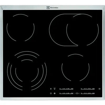 Zdjęcie produktu dla Electrolux EHF46547XK, Czarny, Wbudowany, Ceramiczna, Szkło ceramiczne, 4 stref(y), 4 stref(y)
