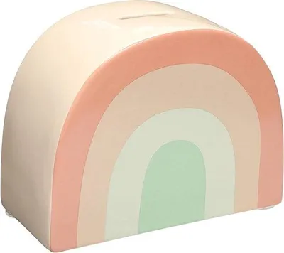 Produktbild von Keramische Geldbank Regenbogenfarben Dekoration