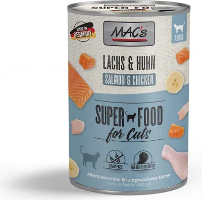 Image de MAC's Cat Saumon & Poulet 400 g x 6