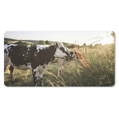 Produktbild von MuchoWow® Mauspad Mousepad Kühe - Licht - Natur 60x30 cm - Mousepads - Maus Mat - Pad - Mausunterlage - Nachhaltig