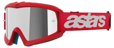Produktbild von Alpinestars Vision Blaze Mirrored Jugend Motocross Brille, rot/weiß, Einheitsgröße