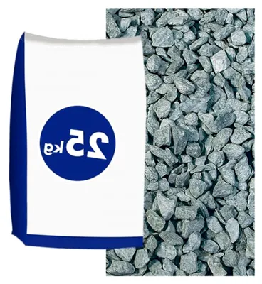 Produktbild von Marmorsplitt Verde Alpi 8-16 mm 25 kg Sack