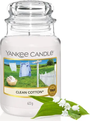 Produktbild von 'YANKEE CANDLE Clean Baumwolle®', Large Jar (623g)