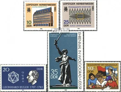 Produktbild von Briefmarken DDR 1983 Mi 2822-2823,2825,2830,2834 (kompl.Ausg.) gestempelt Leipziger Herbstmesse