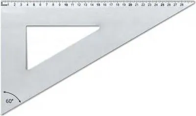 Produktbild von ARDA Lineal aus Aluminium, 300 mm Länge, für Büro, Schule und Handwerk