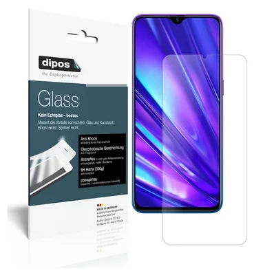 Obrázok produktu pre 2x ochranná fólia pre Oppo Realme Q matná - proti nárazom 9H fólia dipos Glass plastové sklo
