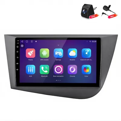 Produktbild von Android Autoradio mit Rückfahrkamera für Seat Leon 1P1 2005-2012 Wireless CarPlay Android Auto 8Core 6+128GB 4G LTE GPS Navigation 9 Zoll