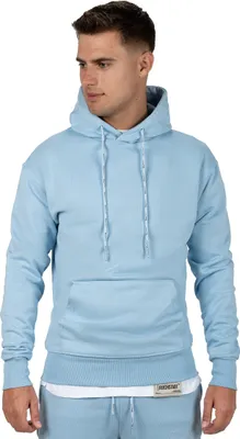 Produktbild von Reichstadt Herren Regular Fit Hoodie Marken-Stick 23RS034 Baby Blue M