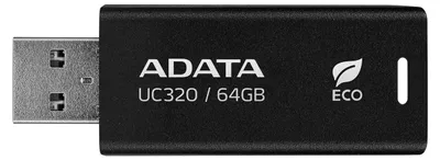 Produktbild von Adata ADATA UC320 USB-Flash-Laufwerk 64 GB USB Typ-A 3.2 Gen 1 (3.1 Gen 1) Schwarz