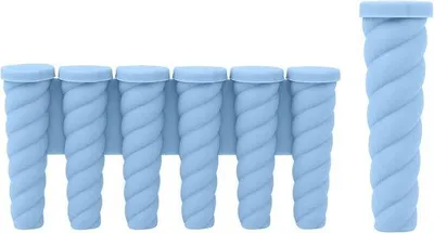 Produktbild von Famanu Eisformen - Silikon-Eisbereiter mit 6 Fächern - Blau