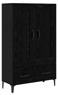 Immagine prodotto di Mobile contenitore alto in legno impiallacciato effetto noce nero, dimensioni 70 x 31 x 115 cm