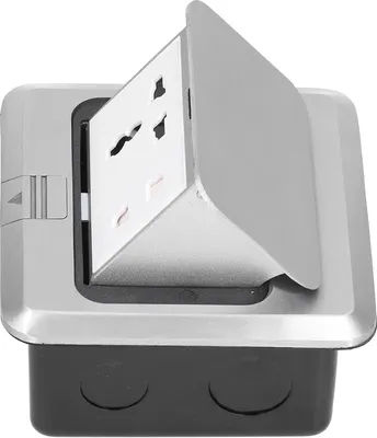 Obrázek produktu pro Podlahová zásuvka Pop Up Elektrická zásuvka Box Assembly Vodotěsná 250V 13A pro kuchyňskou kancelář