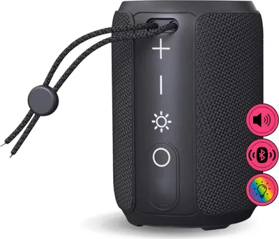 Image de Enceinte Bluetooth BALDERIA Smart Fire - Enceinte sans fil avec effet crépitant - Noir