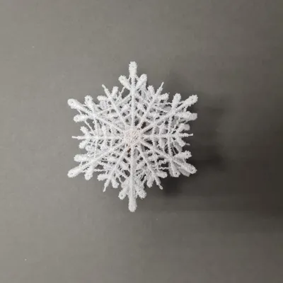 Produktbild von Aufsatzstern für Schwibbogen, Schneeflocke 7 cm