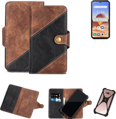 Produktbild von K-S-Trade Handyhülle Schutzhülle Bookstyle Case kompatibel mit Blackview BV9900E Klapphülle Cover Hülle Schutztasche 1x