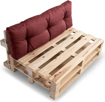 Obrázek produktu pro Polštář z palet, polštář na zahradní pohovku, sedací polštář, N_PPI (opěradlo 120x40, červenohnědý)