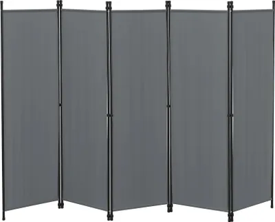 Immagine prodotto di In And OutdoorMatch schermo privacy da giardino Earnestine - parete divisoria - 171 x 250 cm - grigio scuro - acciaio e poliestere - idrorepellente - design discreto
