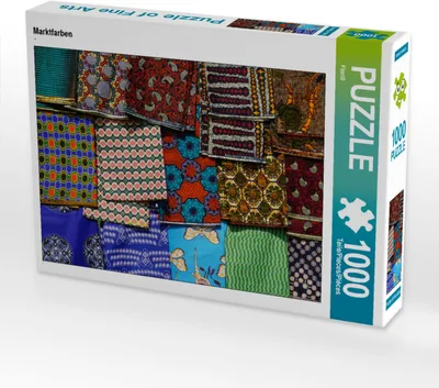 Produktbild von CALVENDO Puzzle Marktfarben | 1000 Teile Lege-Größe 64x48cm Foto-Puzzle für glückliche Stunden
