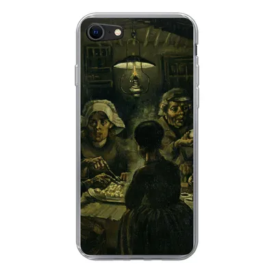 Produktbild von MuchoWow® Handyhülle Schutzhülle Hülle für iPhone 7 Die Kartoffelesser - Vincent van Gogh Silikon Softcase Handy Hülle - Kartenhalter