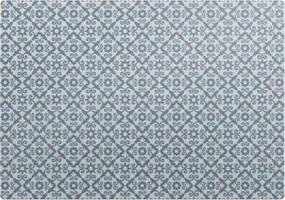 Produktbild von Florales Ornament – Bodenschutzmatte – Stuhlunterlage 100x100 cm – Rutschfest – Hartbodenmatte