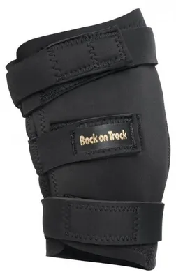 Produktbild von Back on Track Sprunggelenkschoner links in Schwarz Größe S