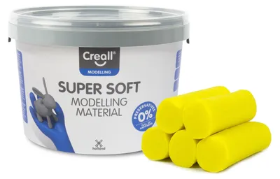 Image de Argile Supersoft Creall Jaune, 1750gr.