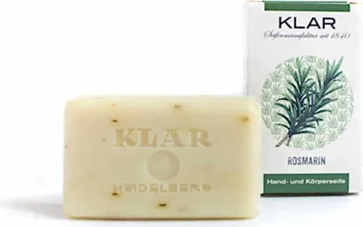 Image de Klar Seifen Rosmarinseife 100g, Cosmos zertifiziert, palmölfrei, würziger Duft