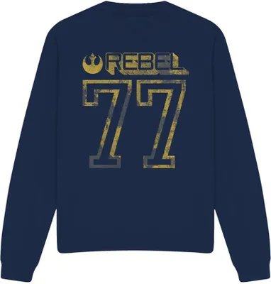 Produktbild von Star Wars - "Rebel 77" Sweatshirt für Herren/Damen Uni TV4047 (L) (Marineblau)