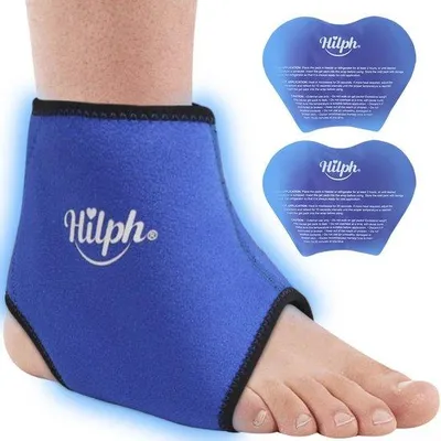 Produktbild von Kühl- und Wärmeanwendewrap zur Entschwellung der Fußgelenke, zur Verletzungsbehandlung und Förderung des Heilungsprozesses.
