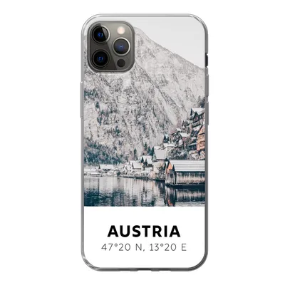 Produktbild von MuchoWow® Handyhülle Schutzhülle Hülle für iPhone 13 Pro Max Österreich - Wasser - Berge - Alpen Silikon Softcase Handy Hülle - Mobiltelefon