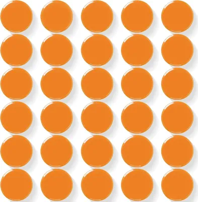 Imagen del producto de Imanes redondos pequeños para nevera, 30 unidades, 20 x 8 mm, con fuerte poder de adhesión, ideales para pizarras blancas y tableros de anuncios
