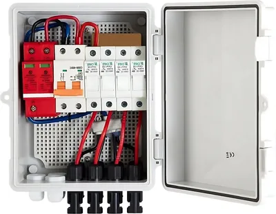 Obrázek produktu pro Pojistková skříňka / FV kombi skříňka - Instalační skříňka ABS - spínací skříňka - pojistková skříňka - 17x23x11cm - Pro solární panely - IP65 - DC 500V