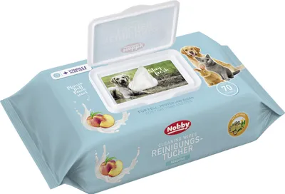 Produktbild von Nobby Universal Reinigungstuch 70 Tücher je Packung.