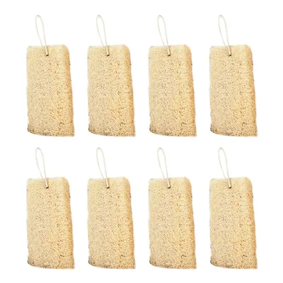 Produktbild von Natürlicher Spülschwamm, 8er-Pack, kompostierbarer Küchenschrubber-Scheuerschwamm, pflanzlicher Luffa-Geschirrspülschrubber, biologisch abbaubar