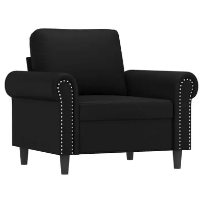 Zdjęcie produktu dla vidaXL Fotel czarny 60 cm imitacja skóry