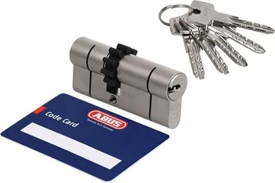 Produktbild von Zylinder-Einsatz Abus D10NP 30/55 Zahnrad Perlnickel, Kl. 5.2, 5 Schlüssel