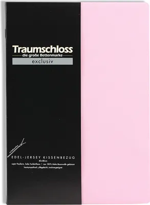 Produktbild von Traumschloss Exclusiv Edel-Jersey Kissenbezug 40 x 60 cm puder (rosé) Edel-Jersey, mit Reißverschluss