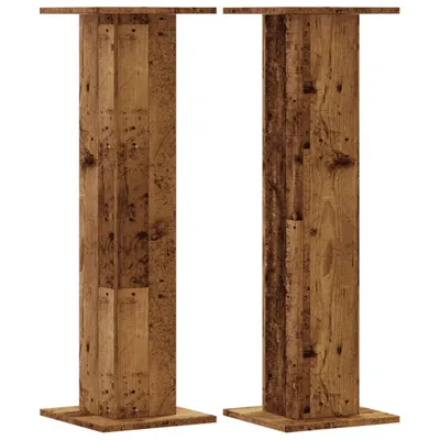 Zdjęcie produktu dla vidaXL Stojak na głośniki 2 szt. Wygląd starego drewna 30x30x95 cm