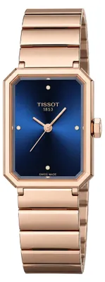 Zdjęcie produktu dla Zegarek damski Tissot SRV, 30 mm, złoty (różowe złoto), niebieski, model T160.110.33.046.00