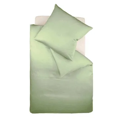 Produktbild von Fleuresse Mako-Satin-Bettwäsche Colours, jadegrün