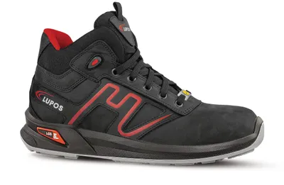 Produktbild von Sicherheitsstiefel Sonic Gr.41 schwarz/rot Leder/Nylon S3 SRC ESD EN20345 Lupos