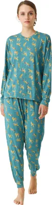 Imagen del producto de Pijama de manga larga para mujer, marca J&J Brothers, modelo JJBDP0600