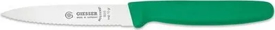 Produktbild von Giesser Messer Gemüsemesser Spickmesser Officemesser Klinge mittelspitz - 10 cm Wellenschliff, Grün