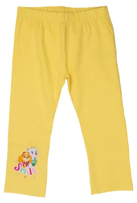 Produktbild von Paw Patrol Leggings für Mädchen Skye & Everest - Smile Kinder Leggins Hose Mädchenhose Sporthose Gelb 122-128
