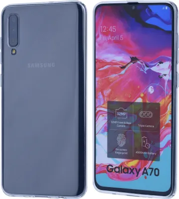 Produktbild von Inside structure Transparent Silikonhülle for Galaxy A70 Soft and durable