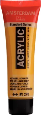 Zdjęcie produktu dla Farba akrylowa Amsterdam Standard Series Tubka 20 ml Azo Yellow Dark 270